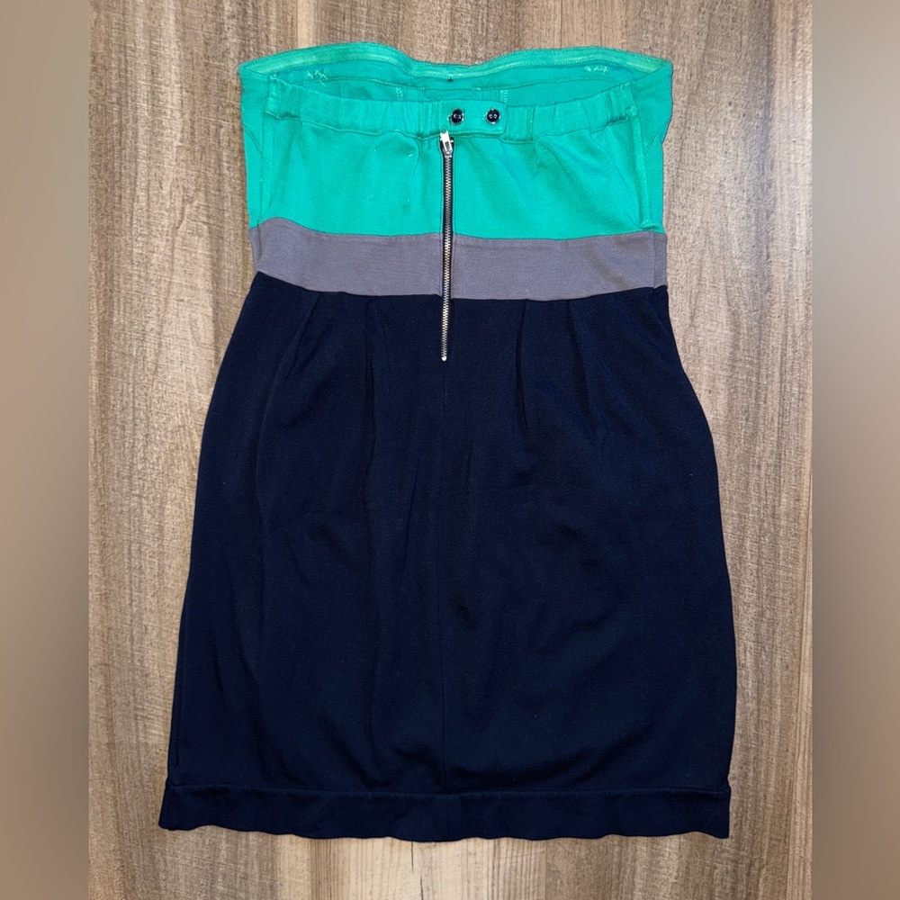 Anthropologie Ric Rac Strapless Color-block Mini Dress - Picture 3 of 4